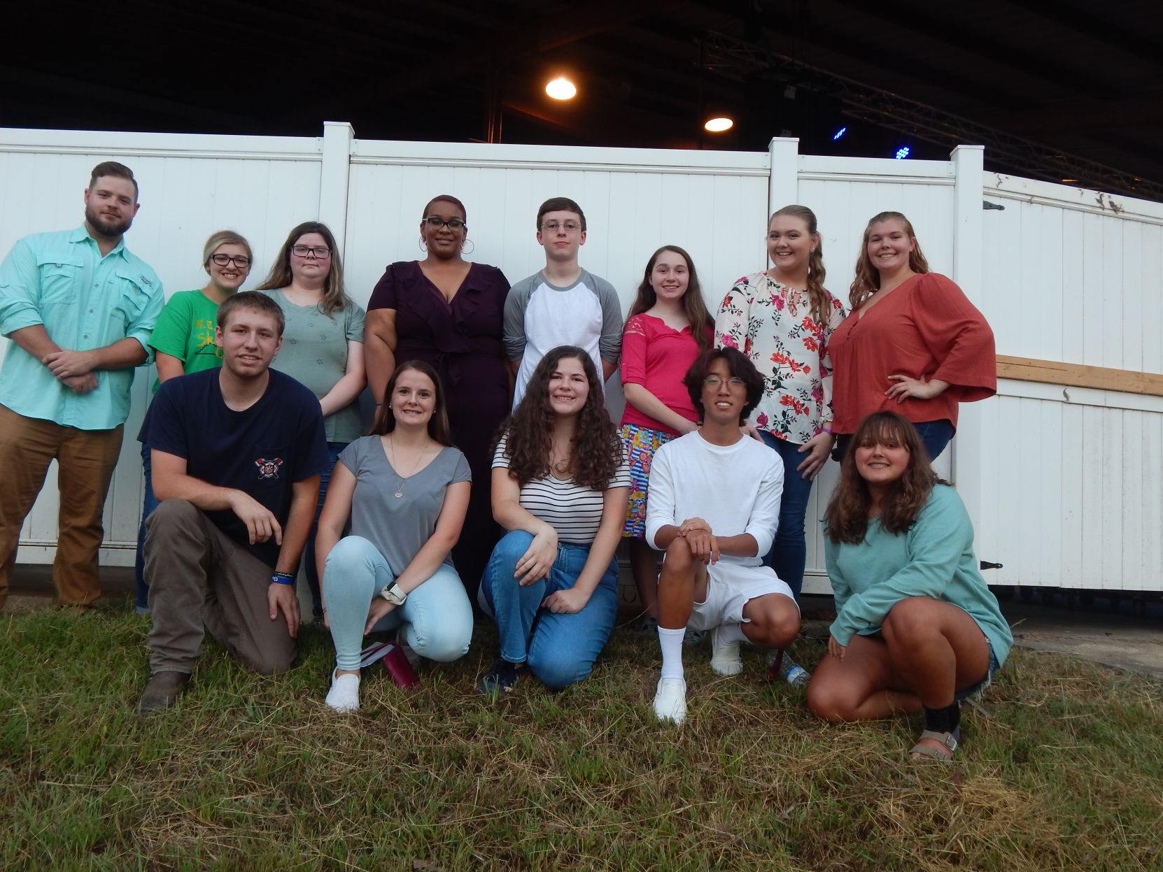 Contestants with helpers